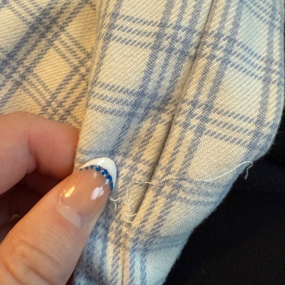 Blue Plaid Women's Skirt - Picture 7 of 7